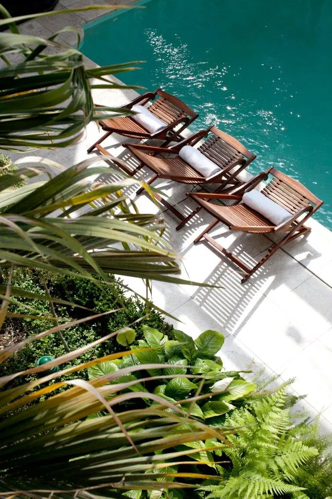 Pool and atrium view from Suite Two