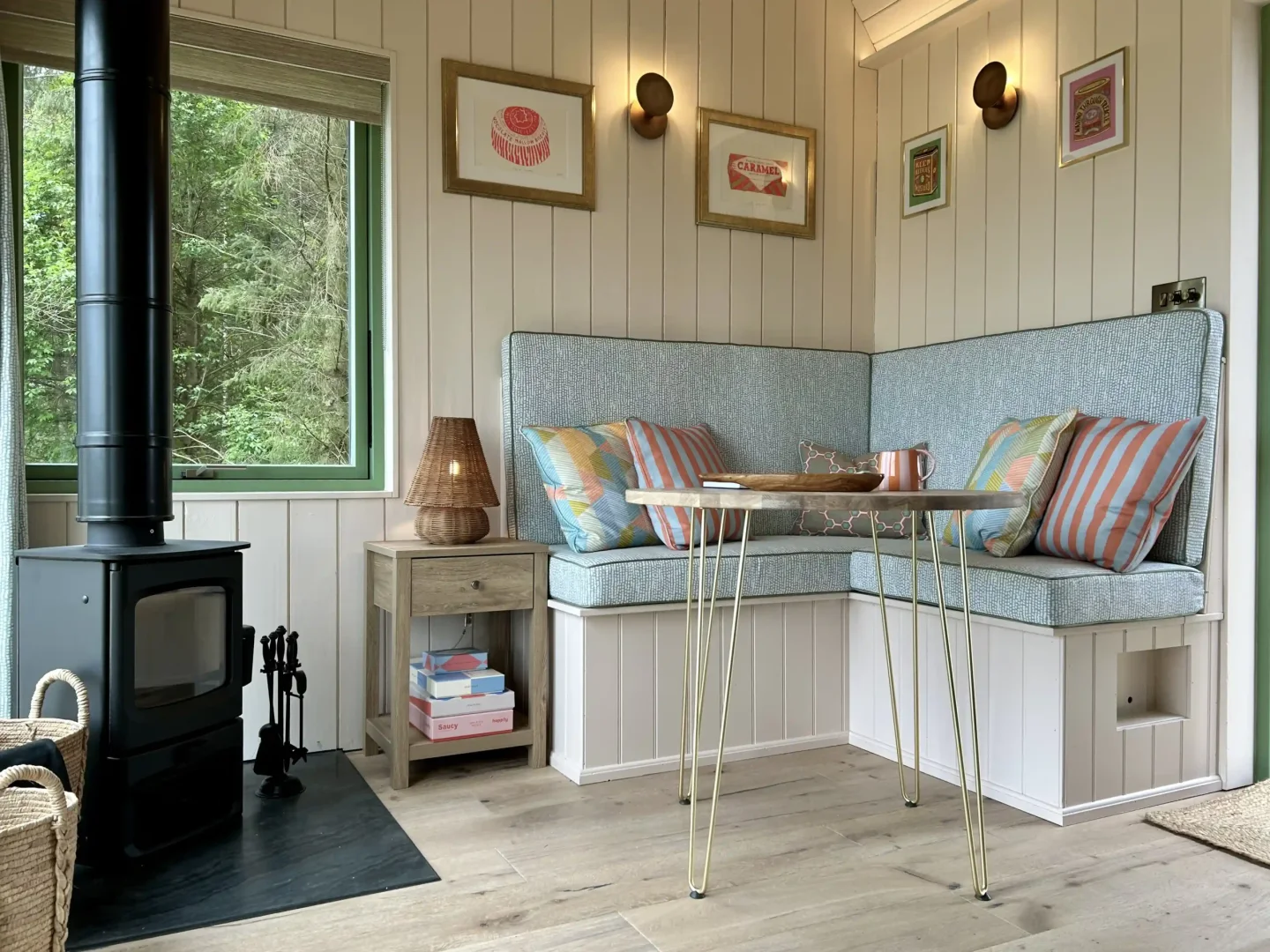 Fairlight's sitting nook and log burner