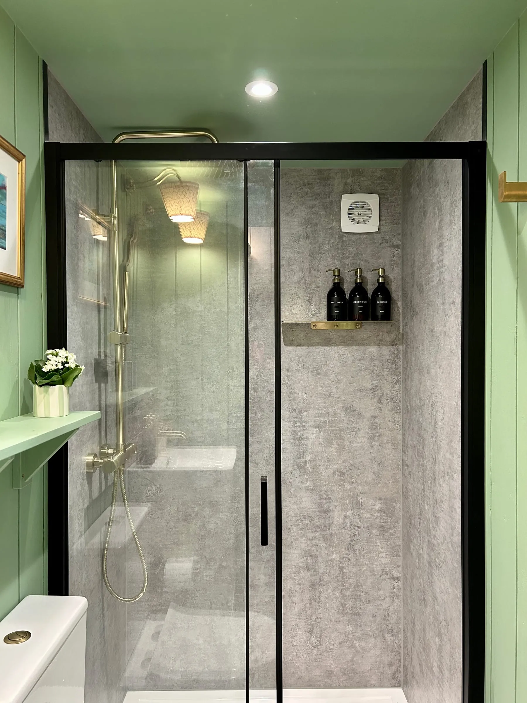 Fairlight's walk-in shower