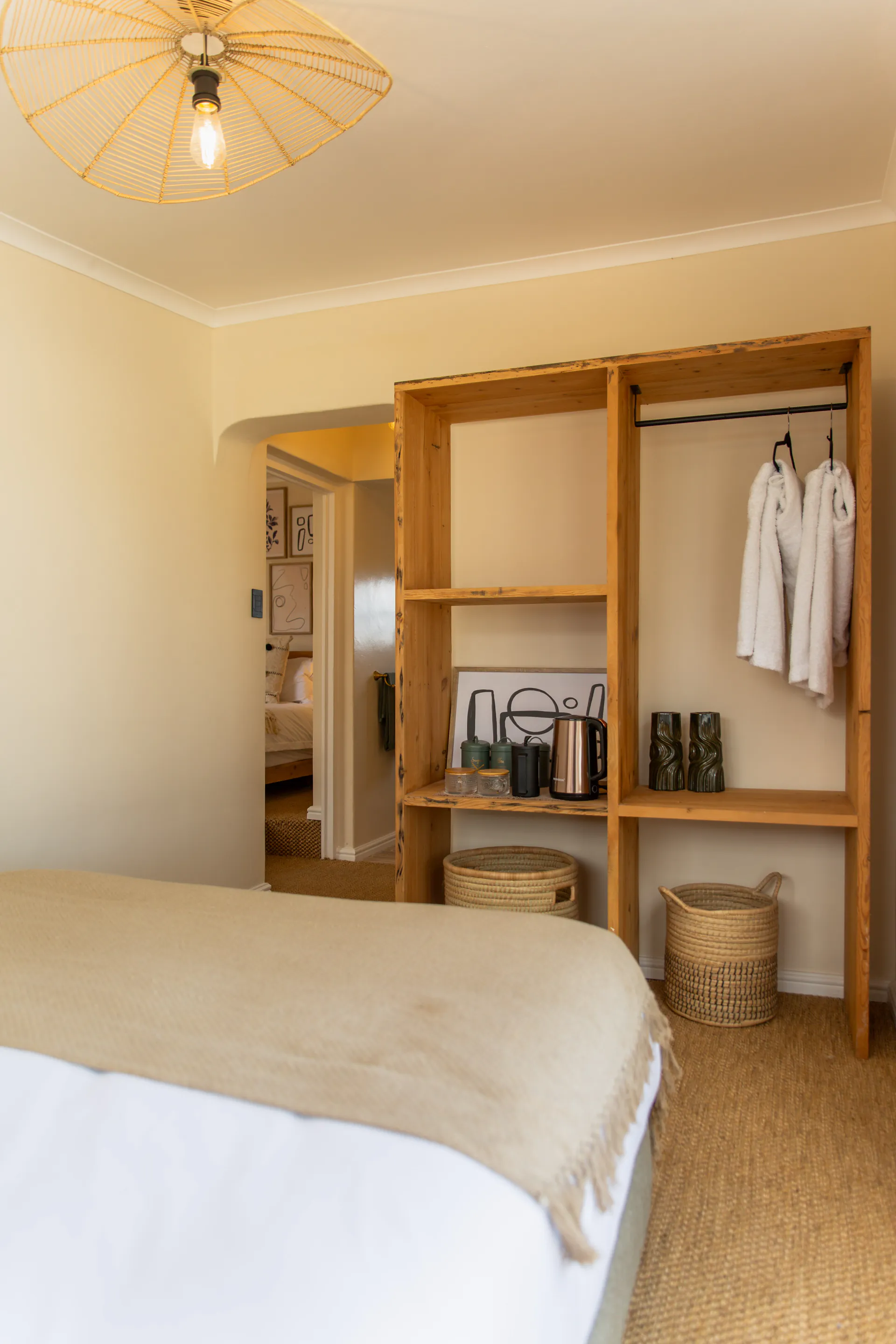 Family Room wardrobe and doorway to the second bedroom