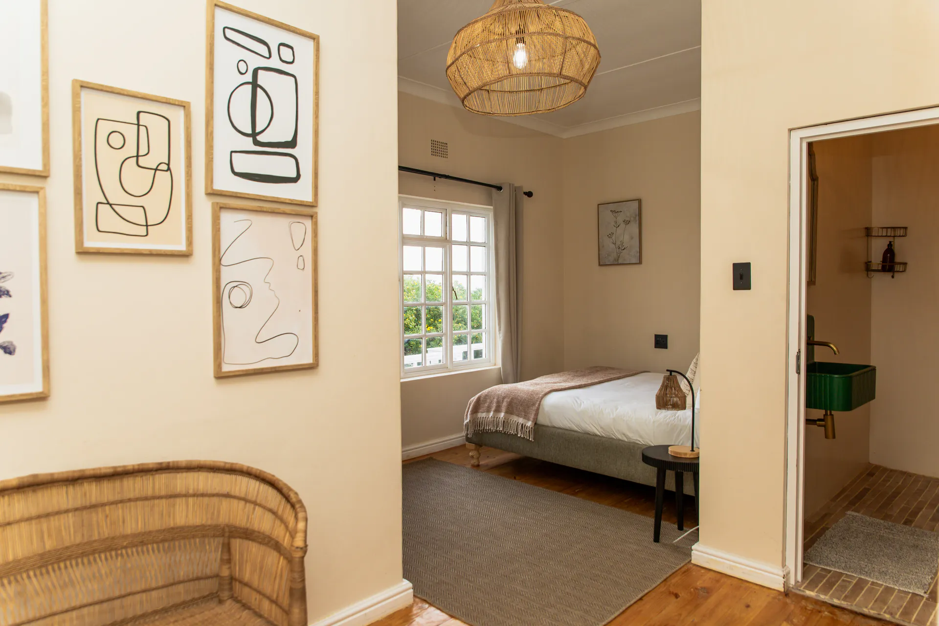 Ground Floor Apartment looking into a bedroom and en-suite