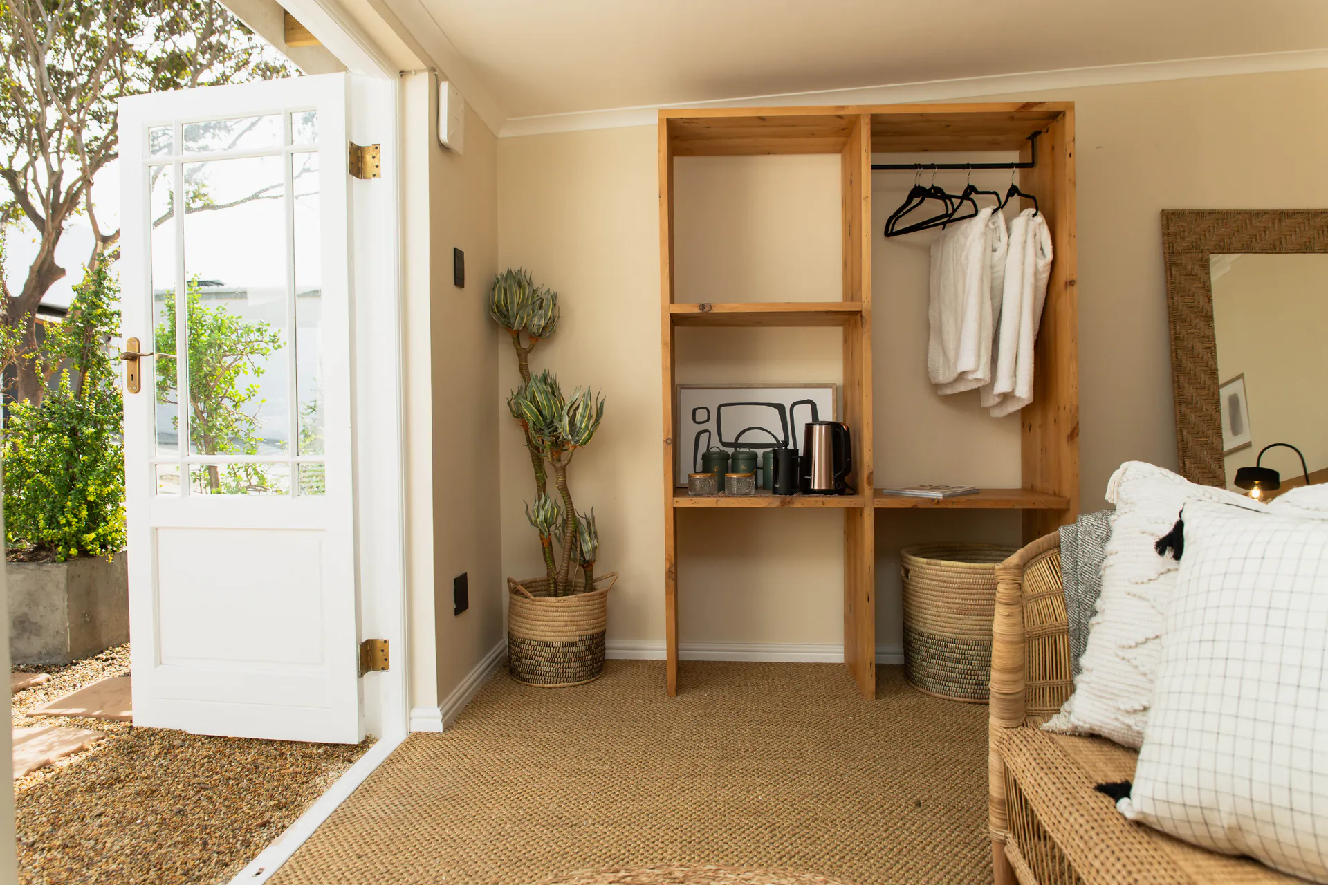 Garden door and wardrobe in the Family Room
