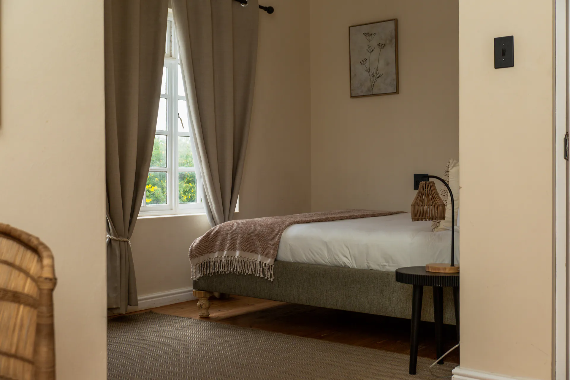 Ground Floor Apartment bedroom seen from the doorway
