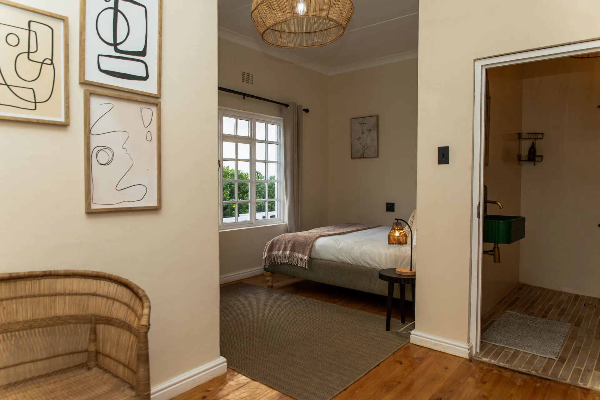 Ground Floor Apartment bedroom looking through to the en-suite