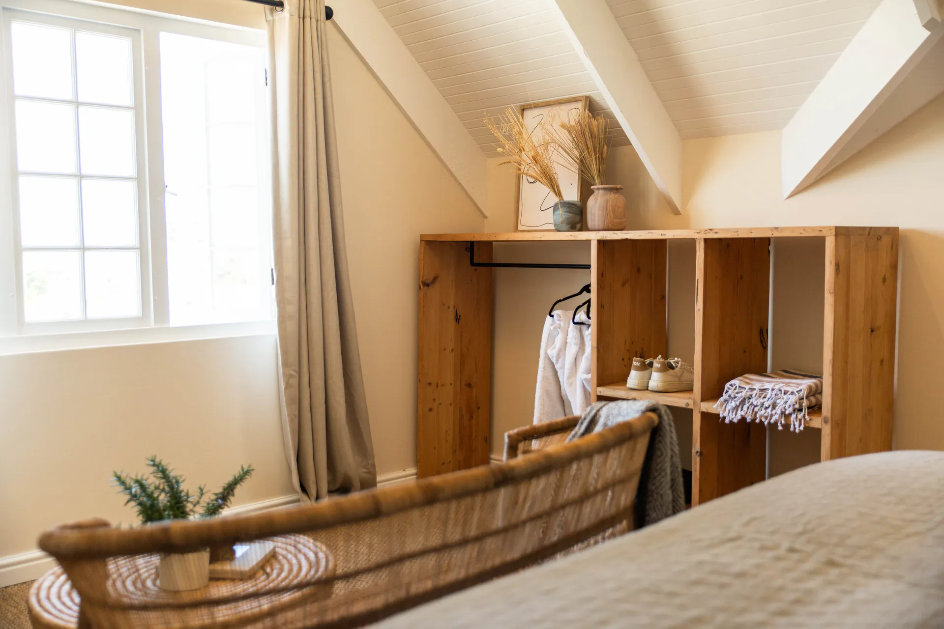 Sea Facing Apartment wardrobe beside the bedroom window