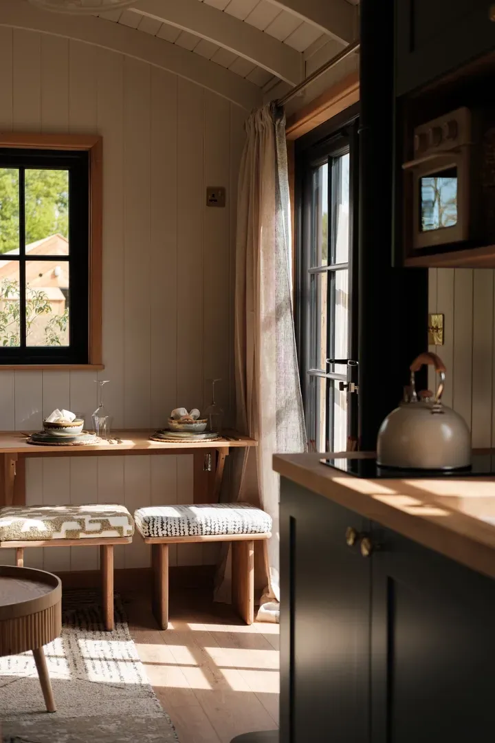 Dusk cabin photography by Ula Blocksage