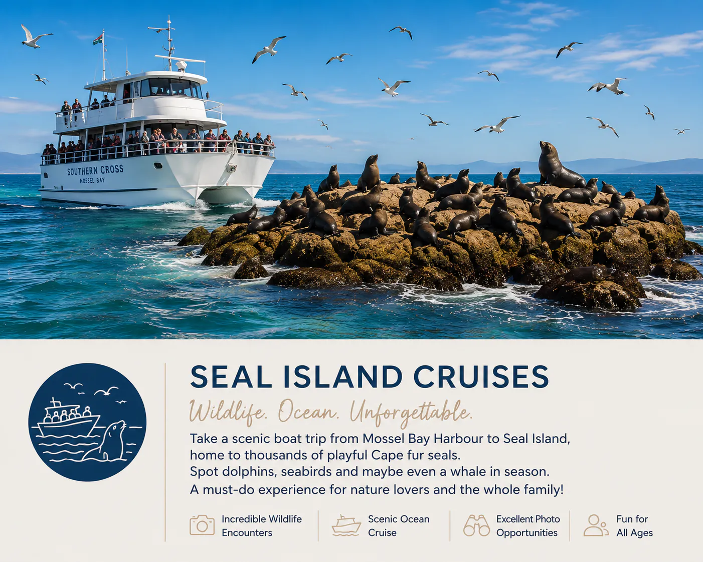 Seal Island Cruises from Mossel Bay Harbour